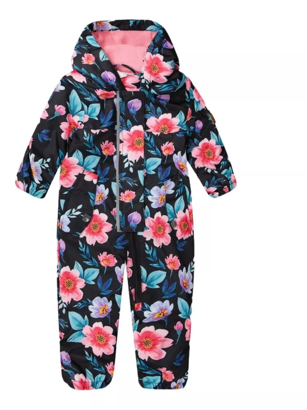 Adorable Deux par Deux Baby Girls Mid-Season One-Piece Outerwear w/Pink Hat NWT